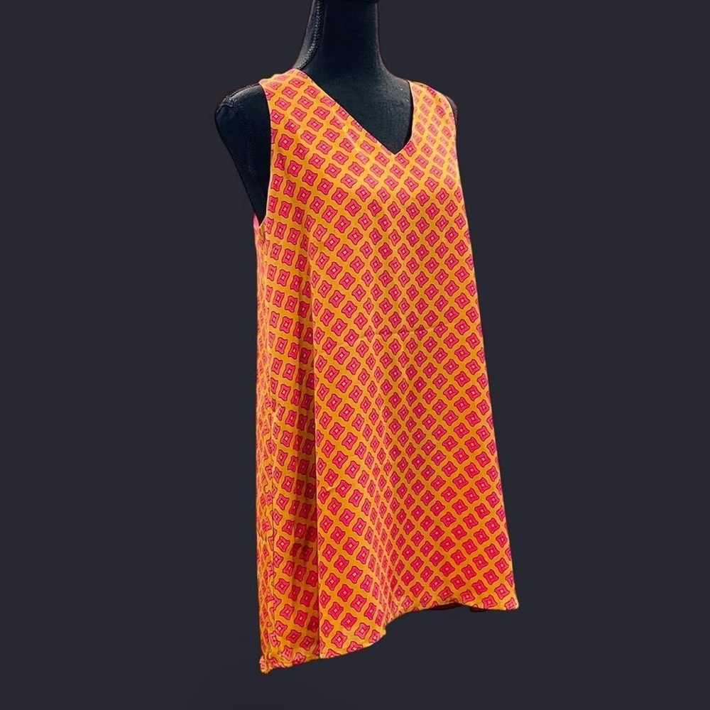 Hazel Orange and Pink High Low Dress Medium
